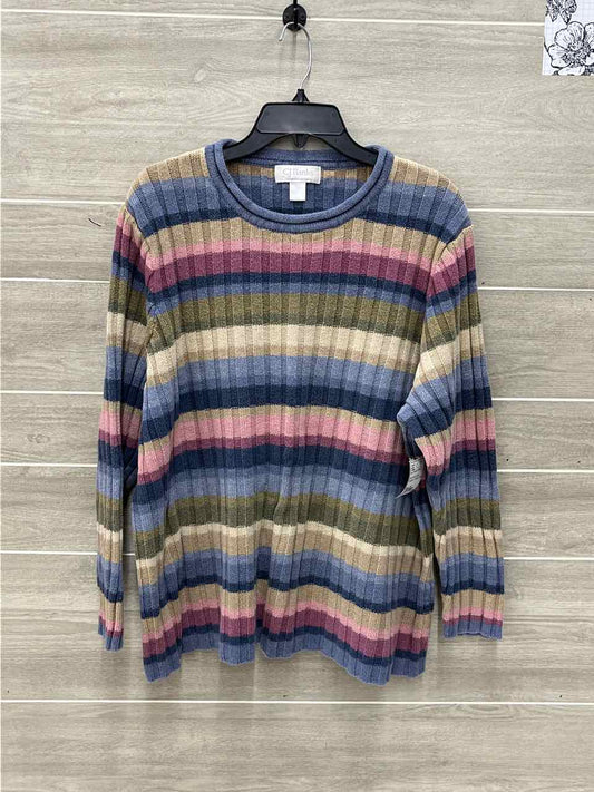 CJ Banks Blue Womens Women Size 2X Sweater