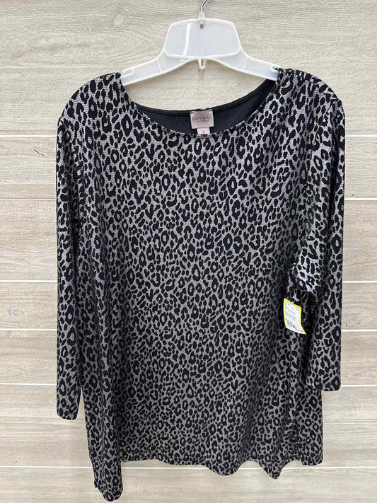 Chico's Size 16 Black Plus Shirt
