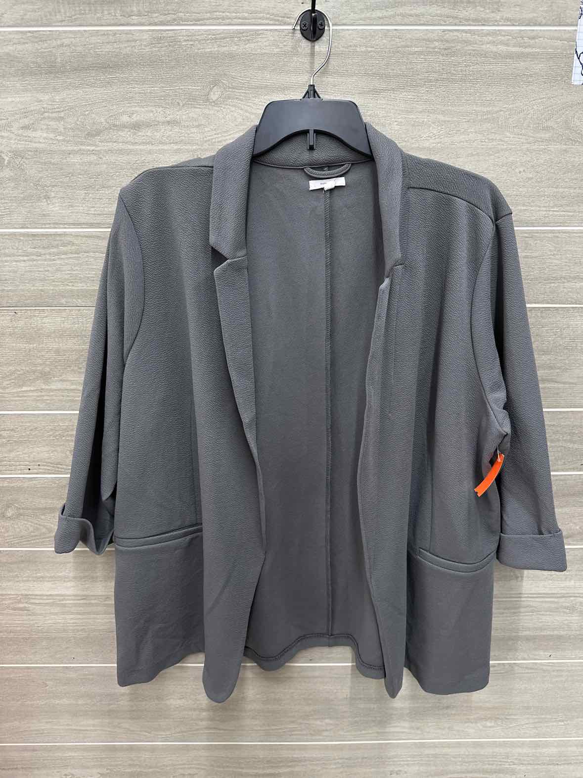Maurices Size 3X Gray Plus Blazer