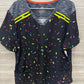 Dickies Size 2X Black Womens Scrub Top