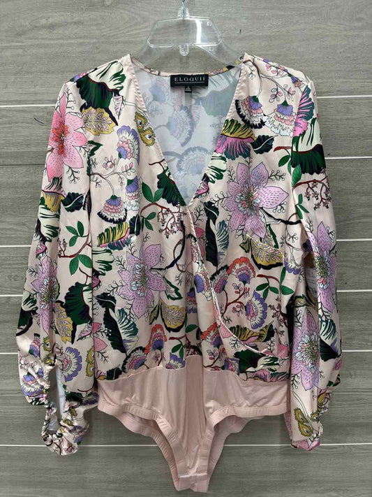 ELOQUII Size 18 Pink Plus Bodysuit