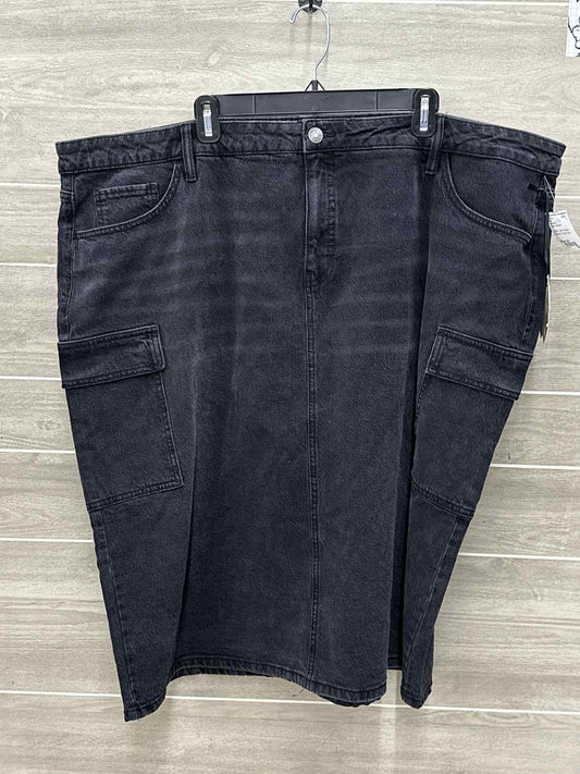 Ava & Viv Black Womens Size 24 Skirt