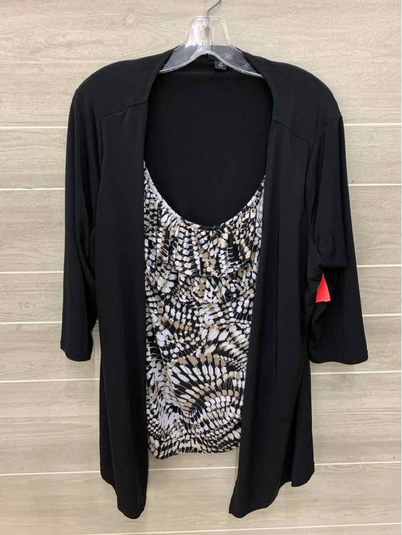 East Fifth Black Womens Size 1X Shirt