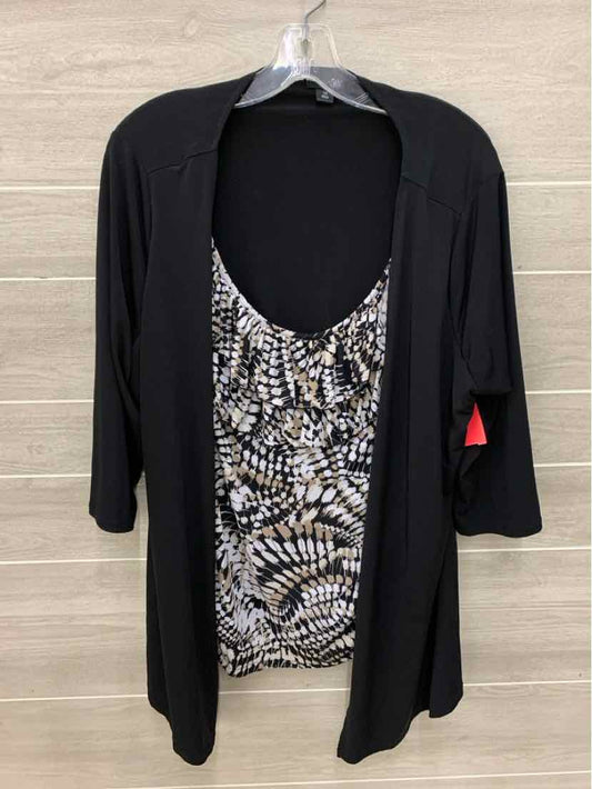 East Fifth Black Womens Size 1X Shirt