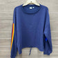 Size XL Blue Womens Sweatshirt