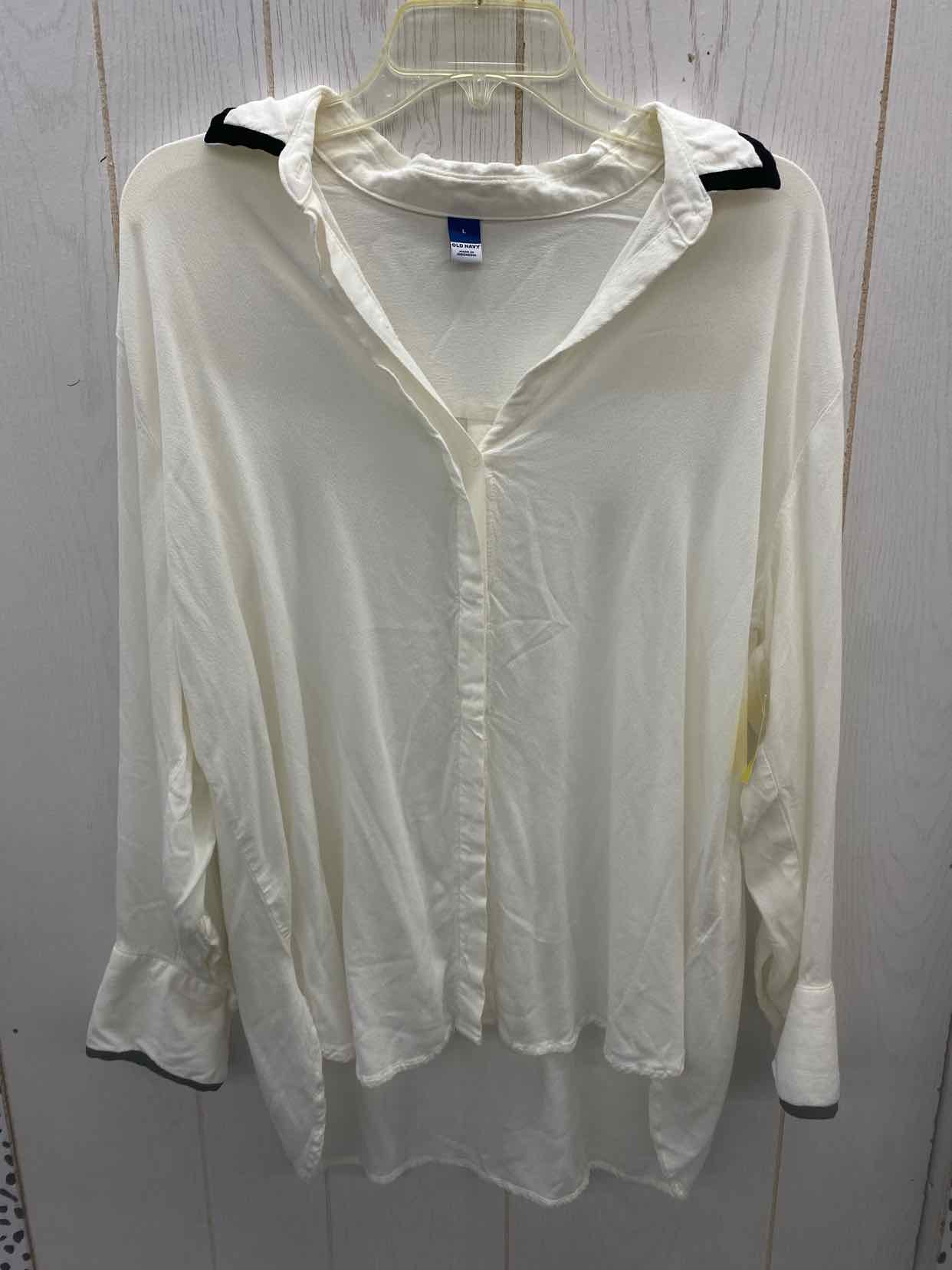 Old Navy White Womens Size L Shirt