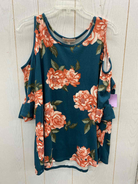 Hailey & Co Teal Womens Size L Shirt