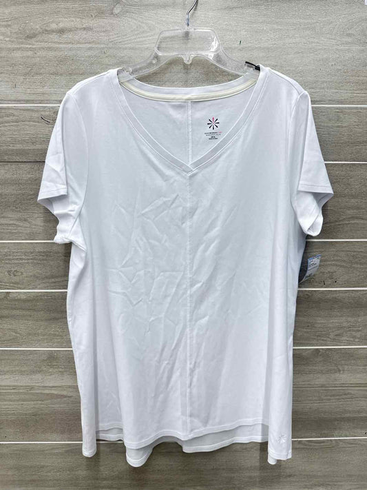 Isaac Mizrahi Size 16/18 White Plus Shirt