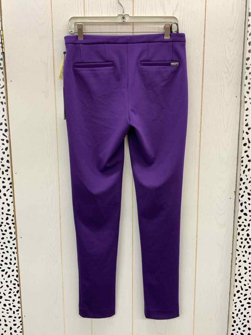 Calvin Klein Purple Womens Size 4 Pants