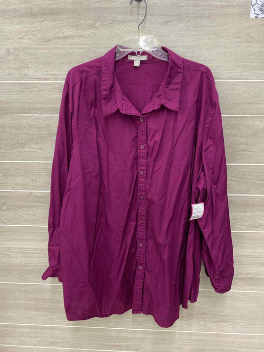 Woman Within Burgundy Womens Size 30/32 Shirt
