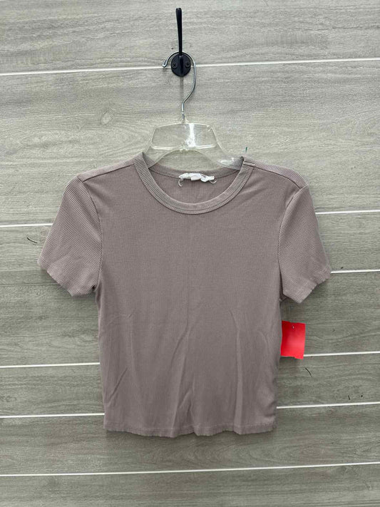 Pink Rose Size S Tan Junior Shirt