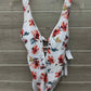 Lucky Size S White Womens Swimsuit