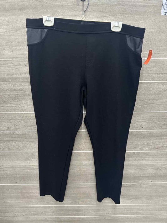 DKNY Size 18/20W Black Plus Pants