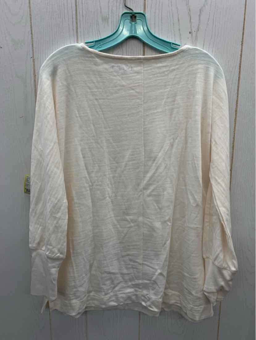 LOFT Cream Womens Size Small Shirt