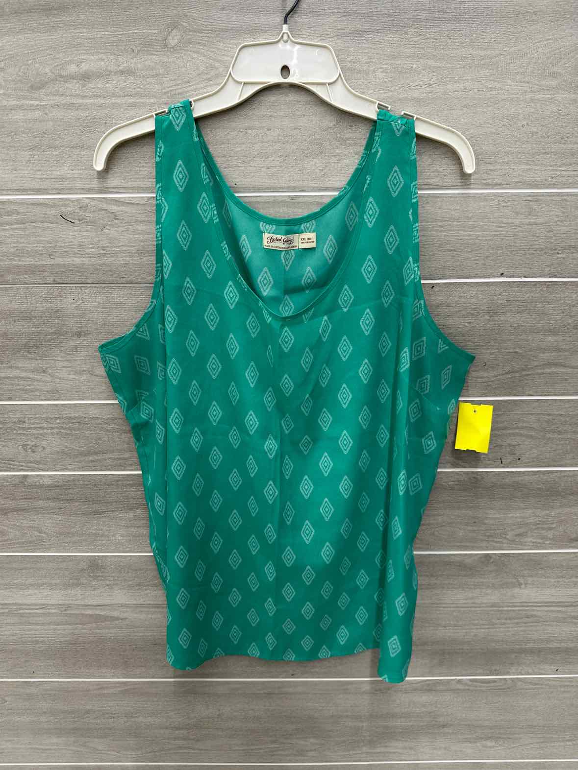 Faded Glory Size 20 Green Plus Tank Top