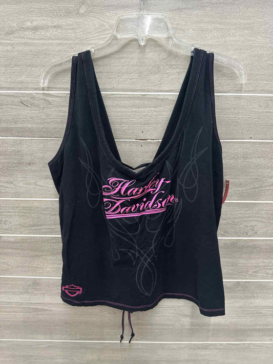 Harley Davidson Black Womens Women Size 16/18 Tank Top