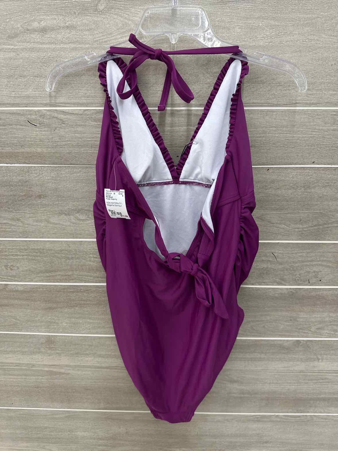 Pink Blush Purple Maternity Size L Swimsuit