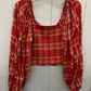 Free People Red Womens Size Small Shirt