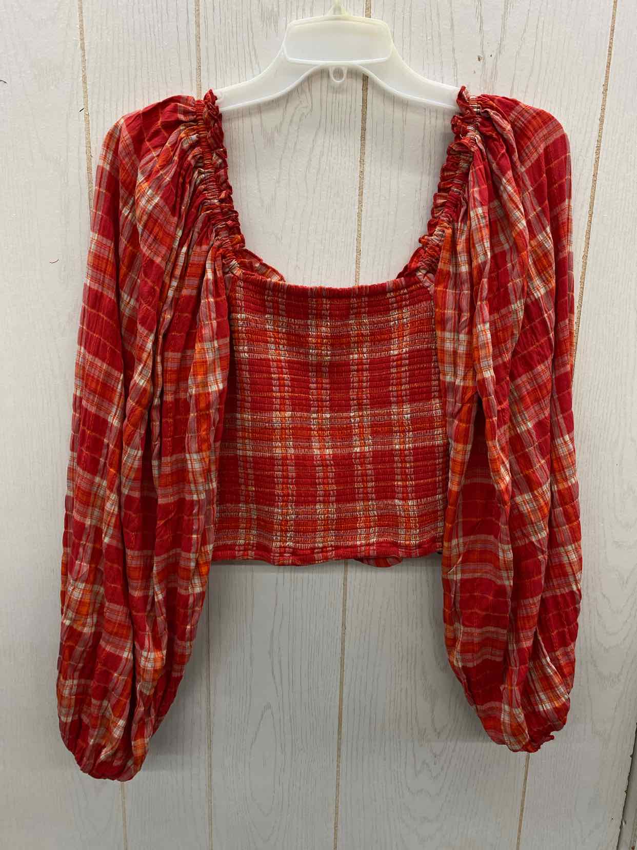 Free People Red Womens Size Small Shirt