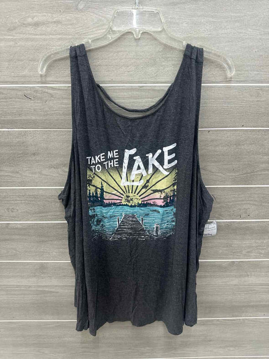 Maurices Gray Womens Women Size 3X Tank Top