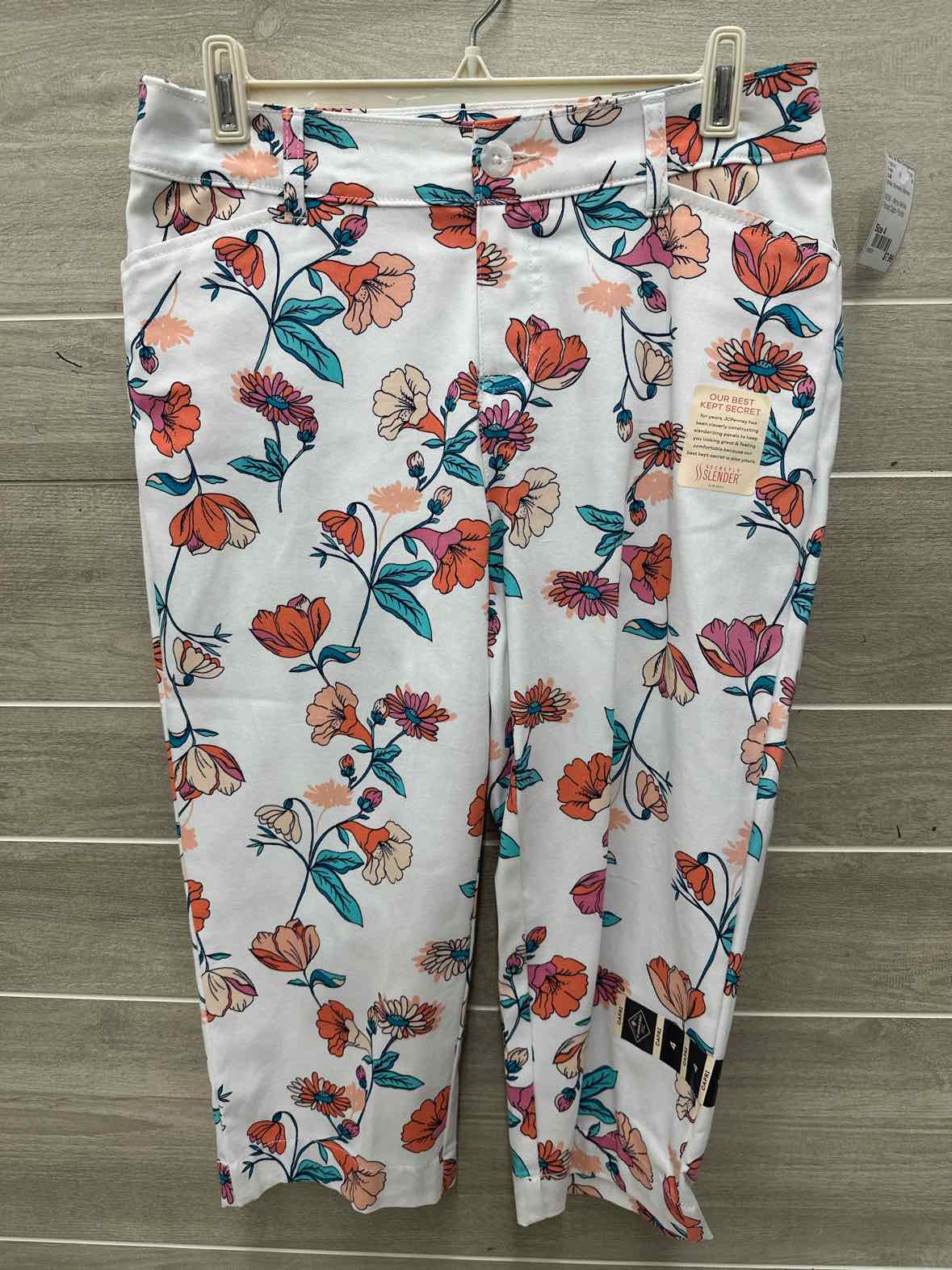 SJB Size 4 White Womens Pants