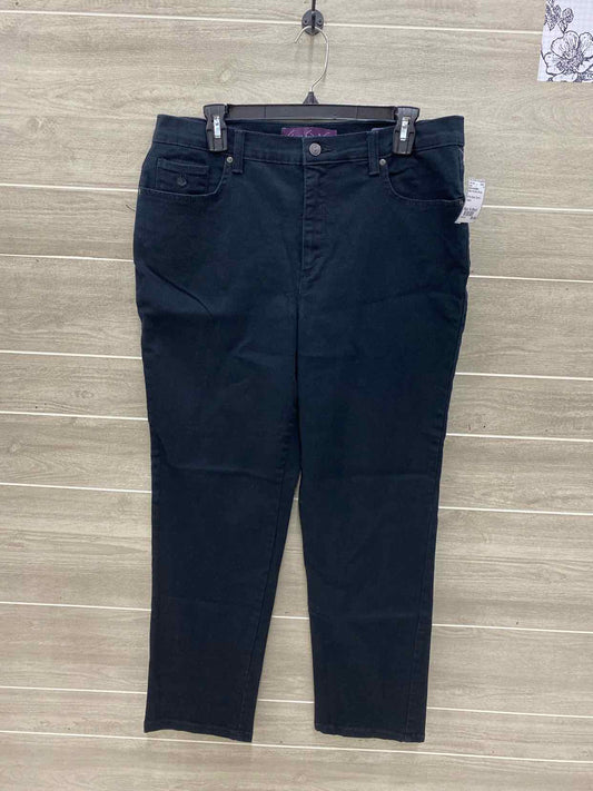 Gloria Vanderbilt Black Womens Women Size 14 Short Jeans