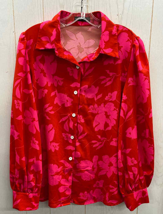 Shein Red Womens Size L Shirt