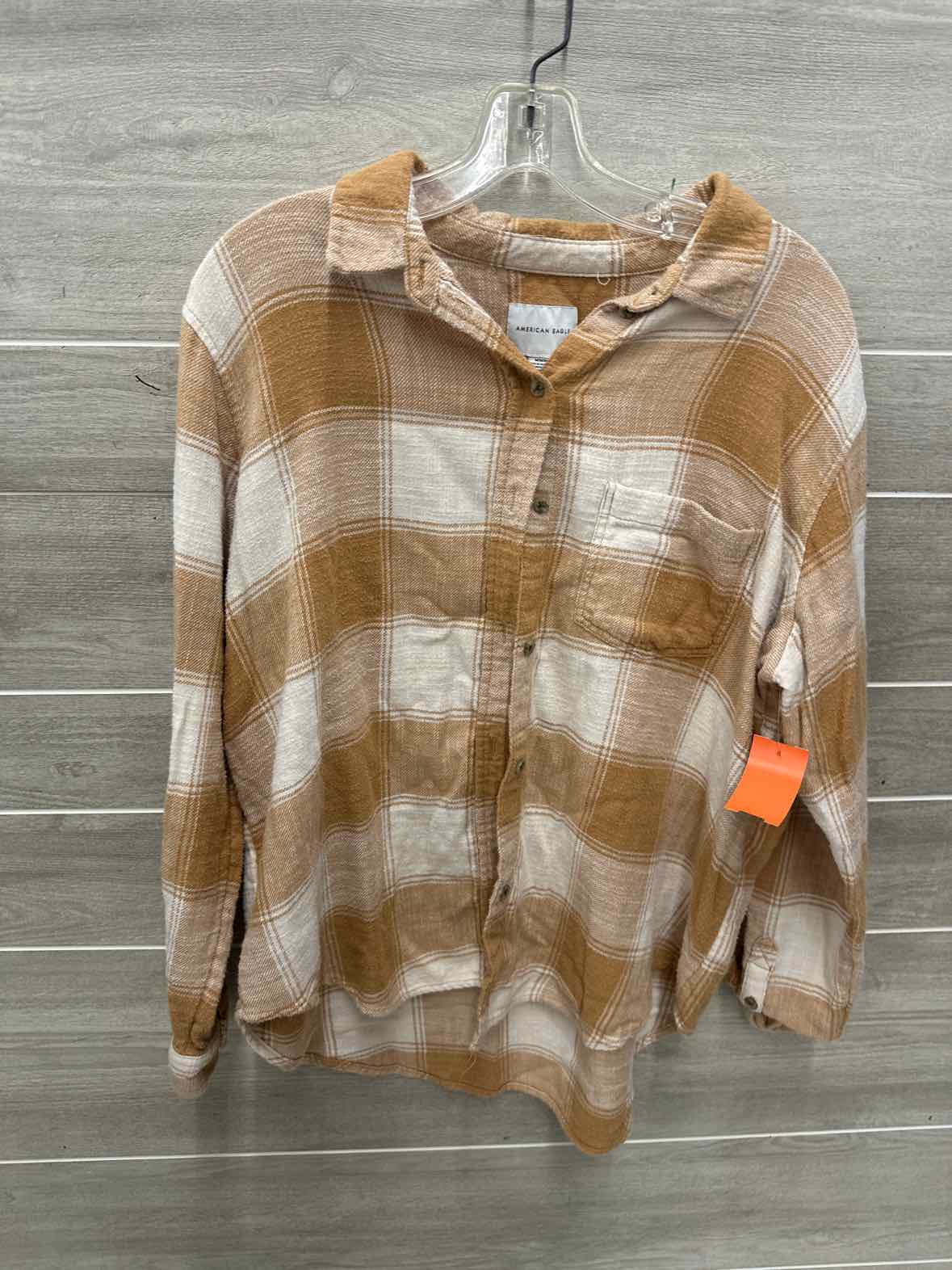 American Eagle Size M Mustard Womens Shirt