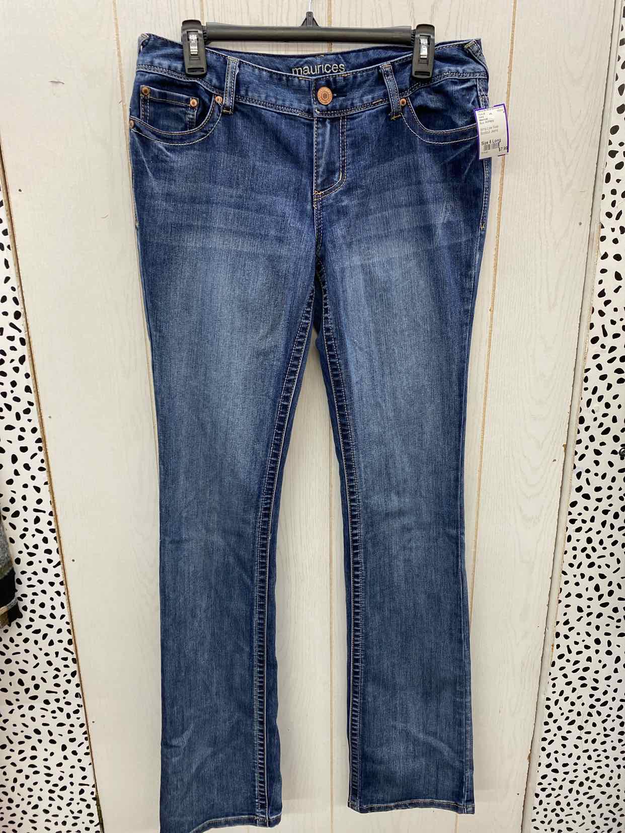 Maurices Blue Womens Size 8 Long Jeans