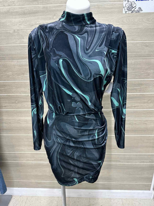 Nicole Miller New York Teal Womens Size 6 Dress