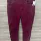 Maurices Burgundy Womens Size 7/8 Pants