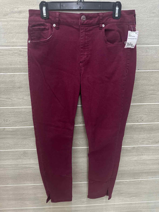 Maurices Burgundy Womens Size 7/8 Pants
