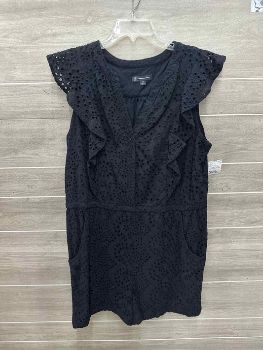 INC Size 16/18 Black Plus Romper