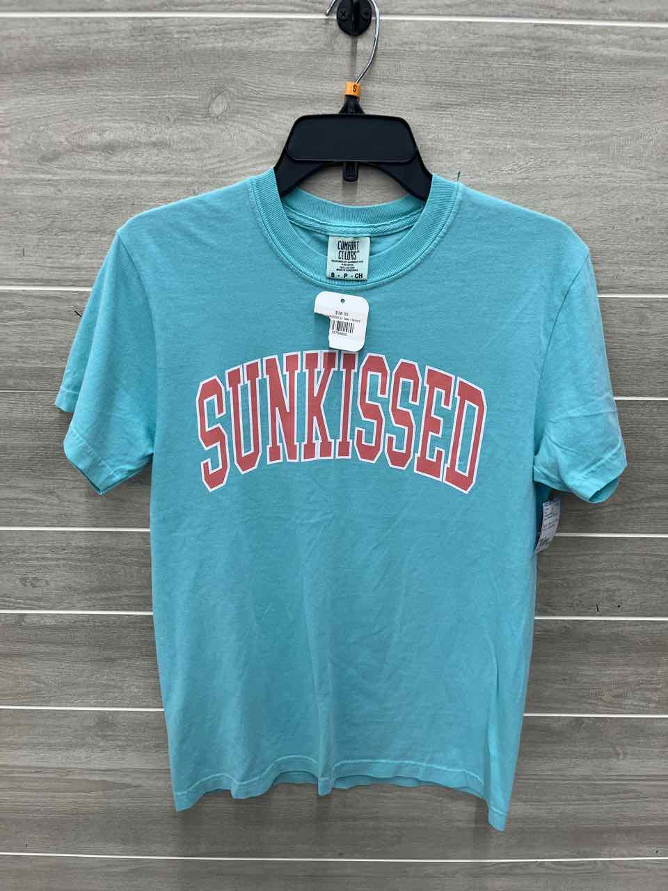 Comfort Colors Size S Blue Womens Shirt