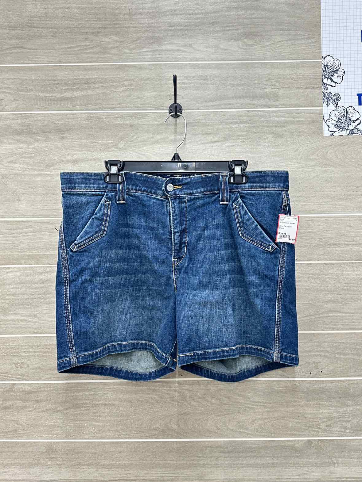 Levis Blue Womens Women Size 16 Shorts