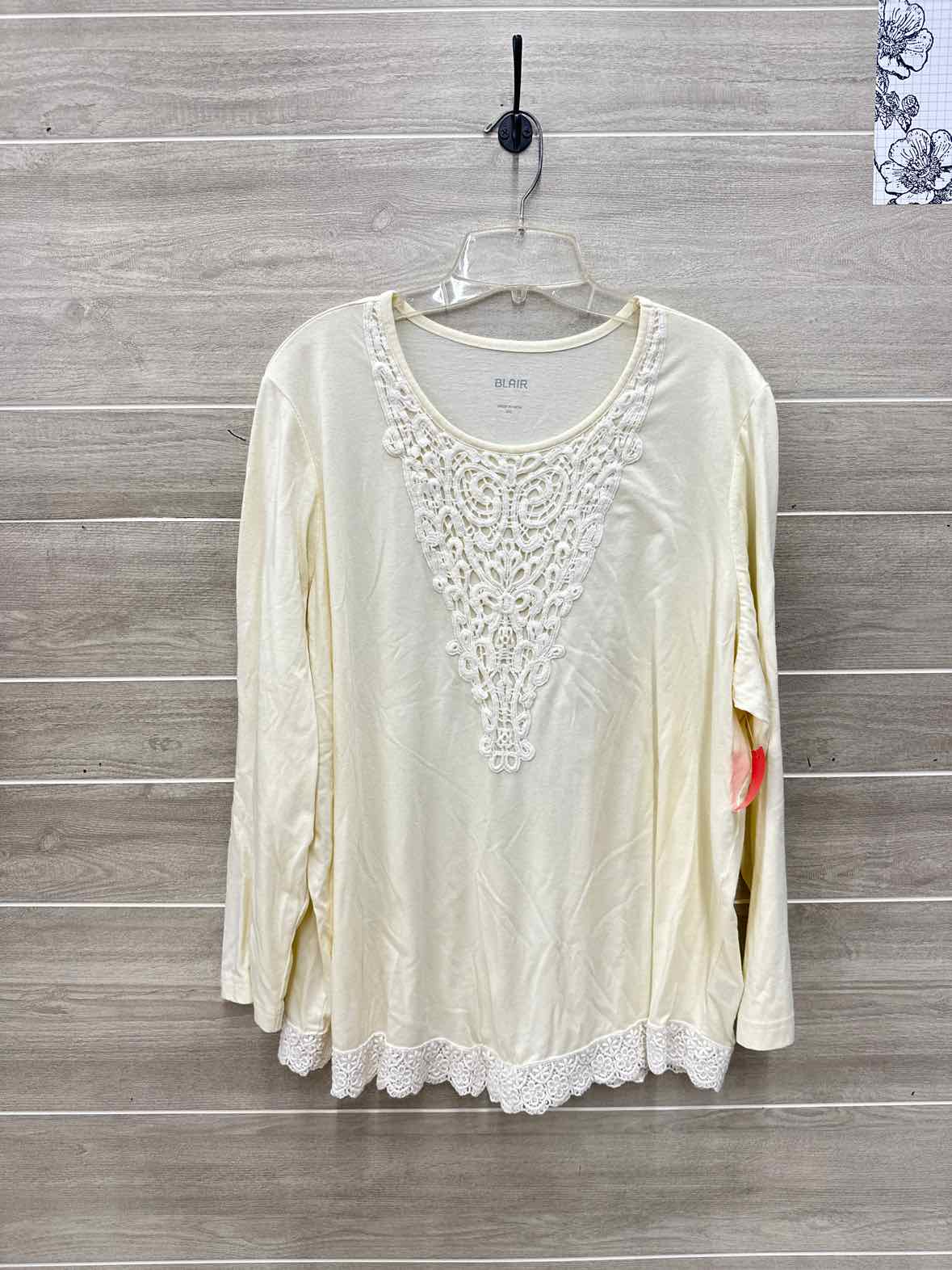 Blair Cream Womens Women Size 3X Shirt