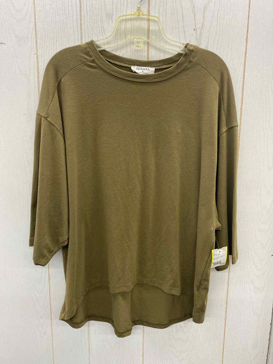 Zenana Olive Womens Size Small Shirt