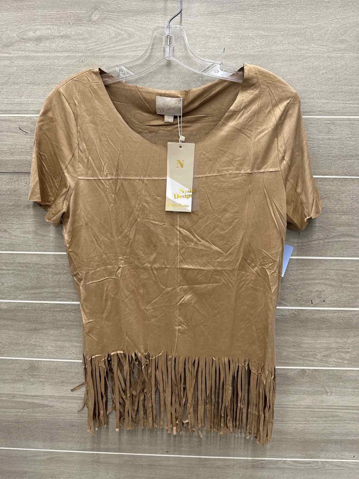 Size L Tan Womens Shirt