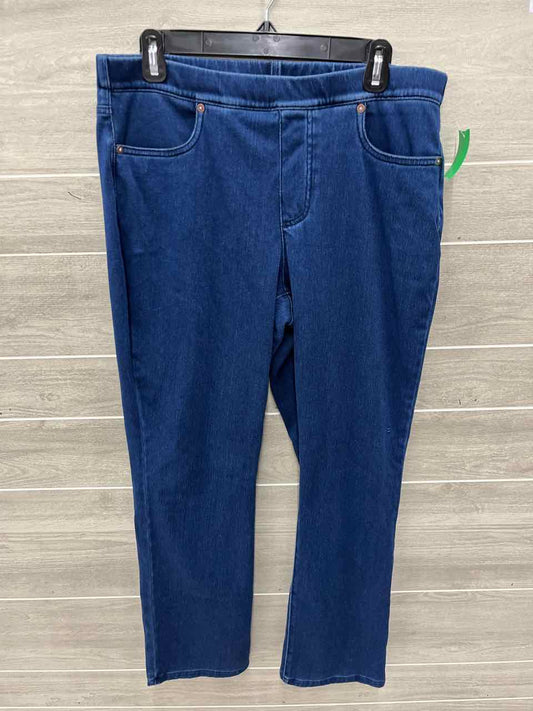 Lands End Size 12P Blue Womens Jeans