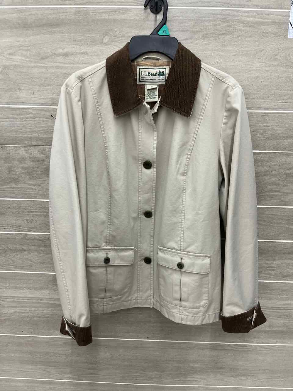LL Bean Size M Tan Womens Jacket (Outdoor)