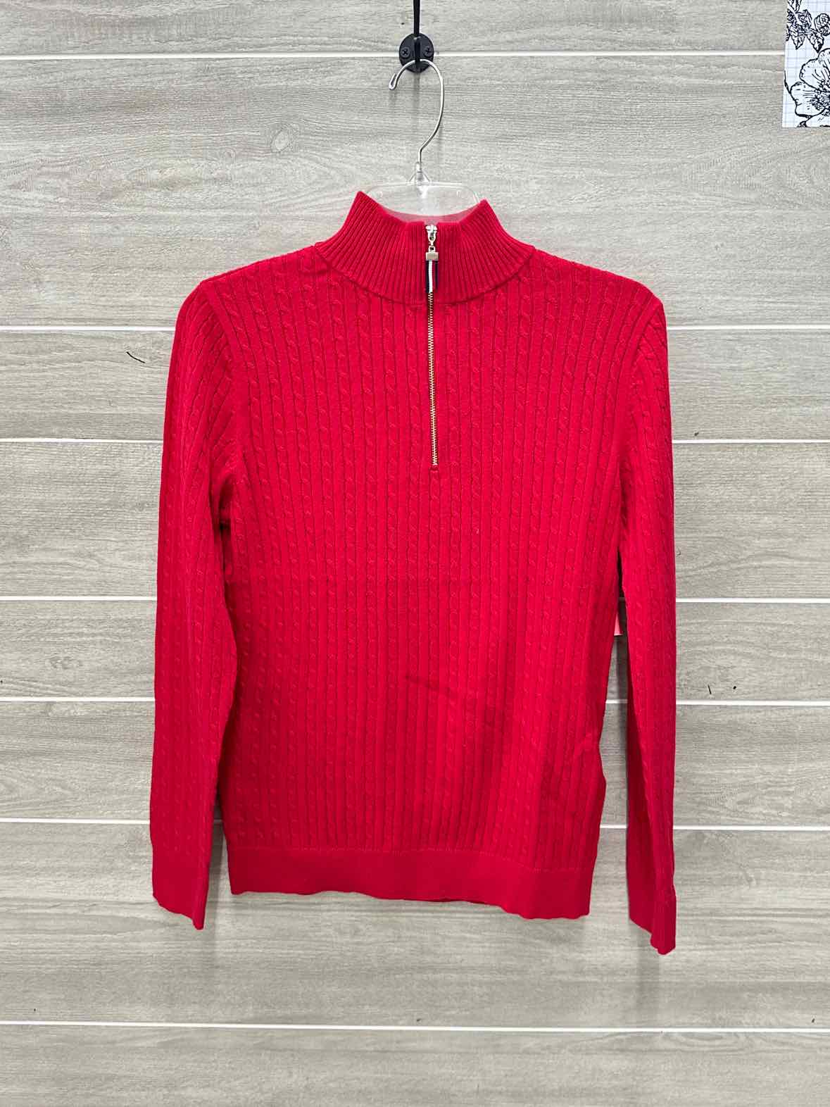 Tommy Hilfiger Red Womens Women Size M Sweater