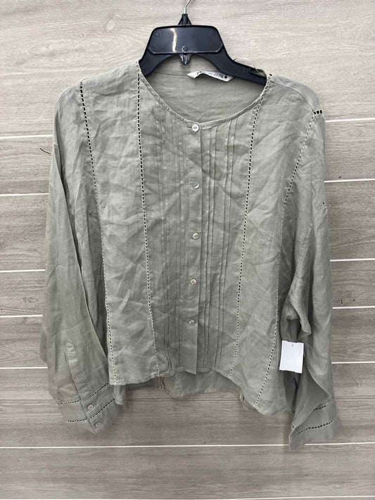 ZARA Green Womens Women Size M Shirt