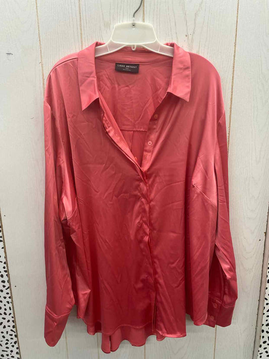 Lane Bryant Pink Womens Size 4X Shirt