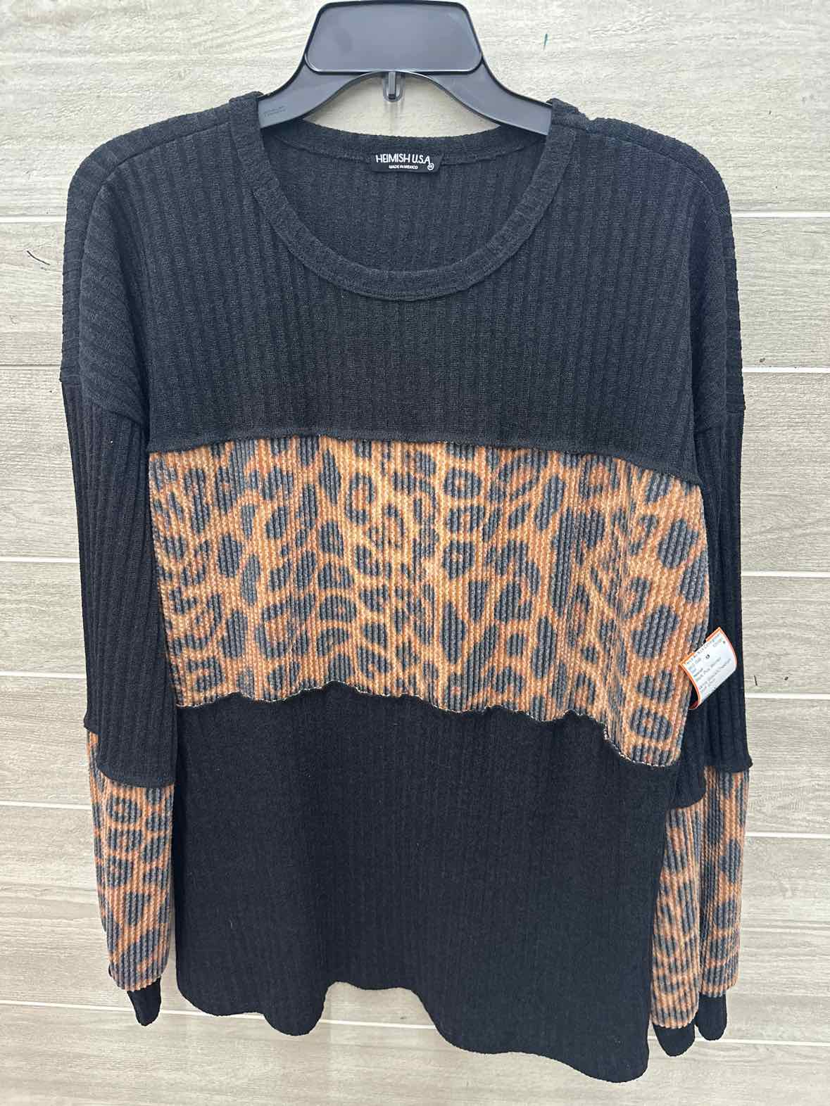 Hemish Size 1X Black Plus Shirt
