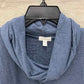 Garnet Hill Blue Womens Women Size M Shirt