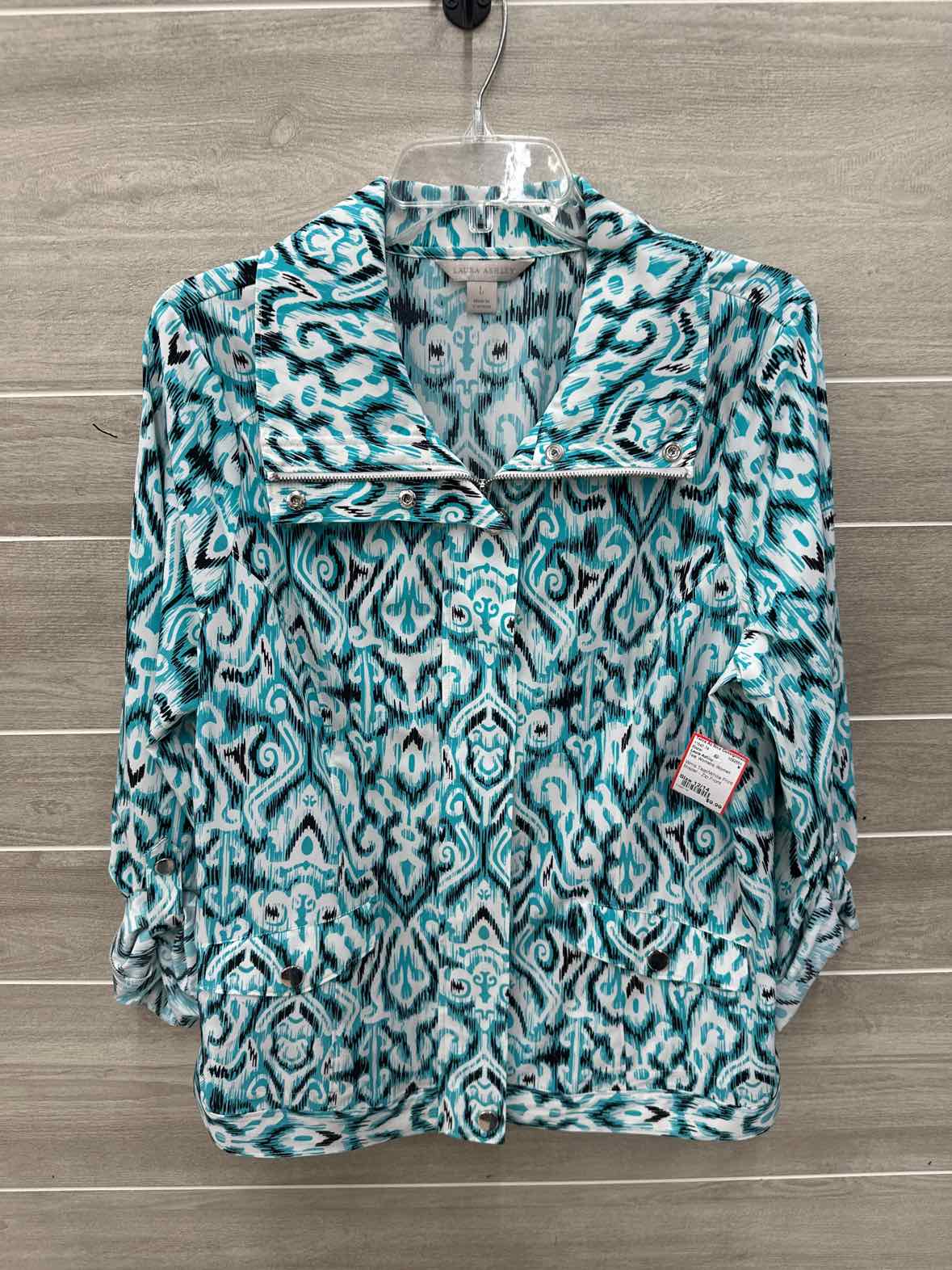 Laura Ashley Teal Womens Women Size 12/14 Blazer