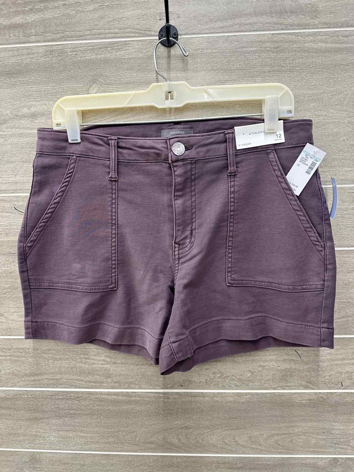 Maurices Size 10/12 Purple Womens Shorts