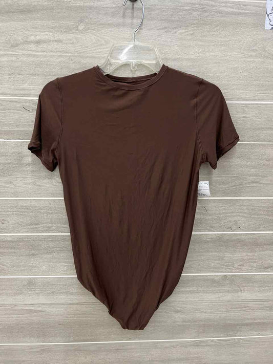 AERIE Brown Womens Women Size XL Bodysuit