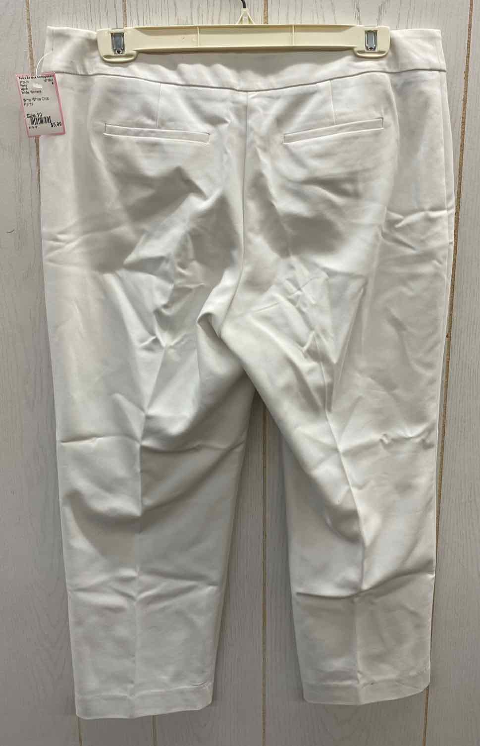 Apt 9 White Womens Size 10 Pants