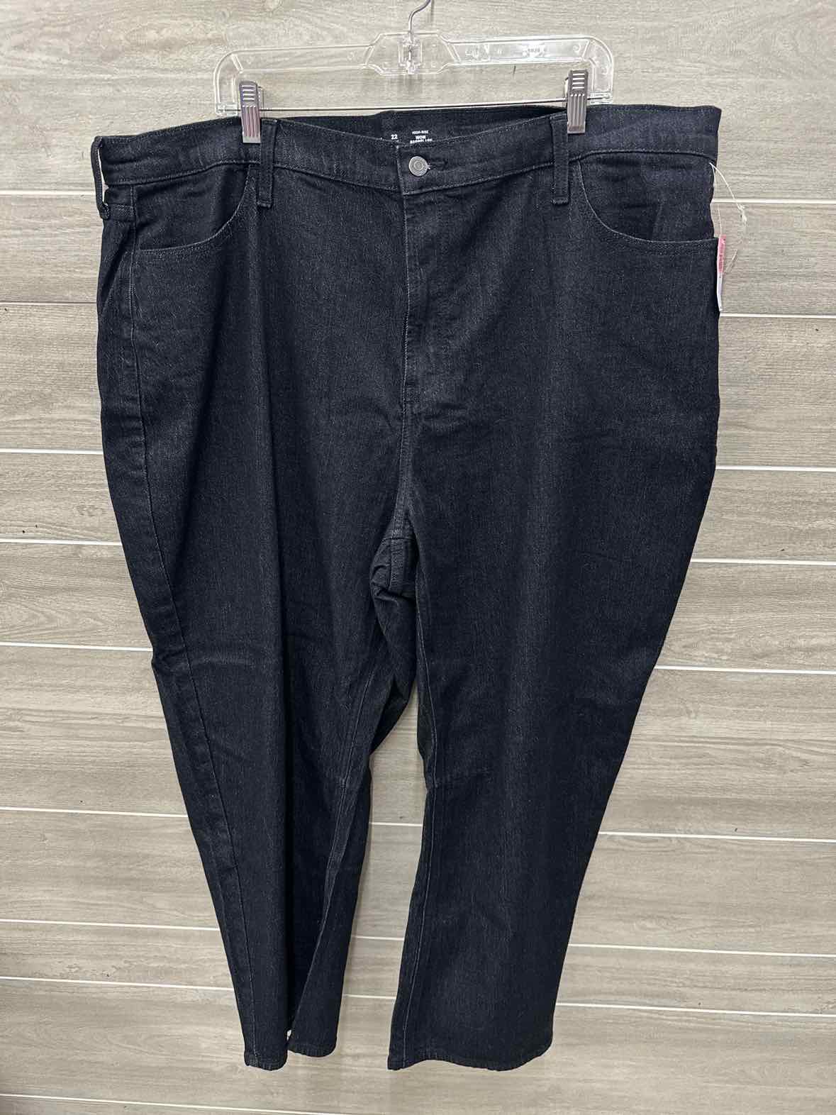 Old Navy Size 22 Tall Black Plus Jeans